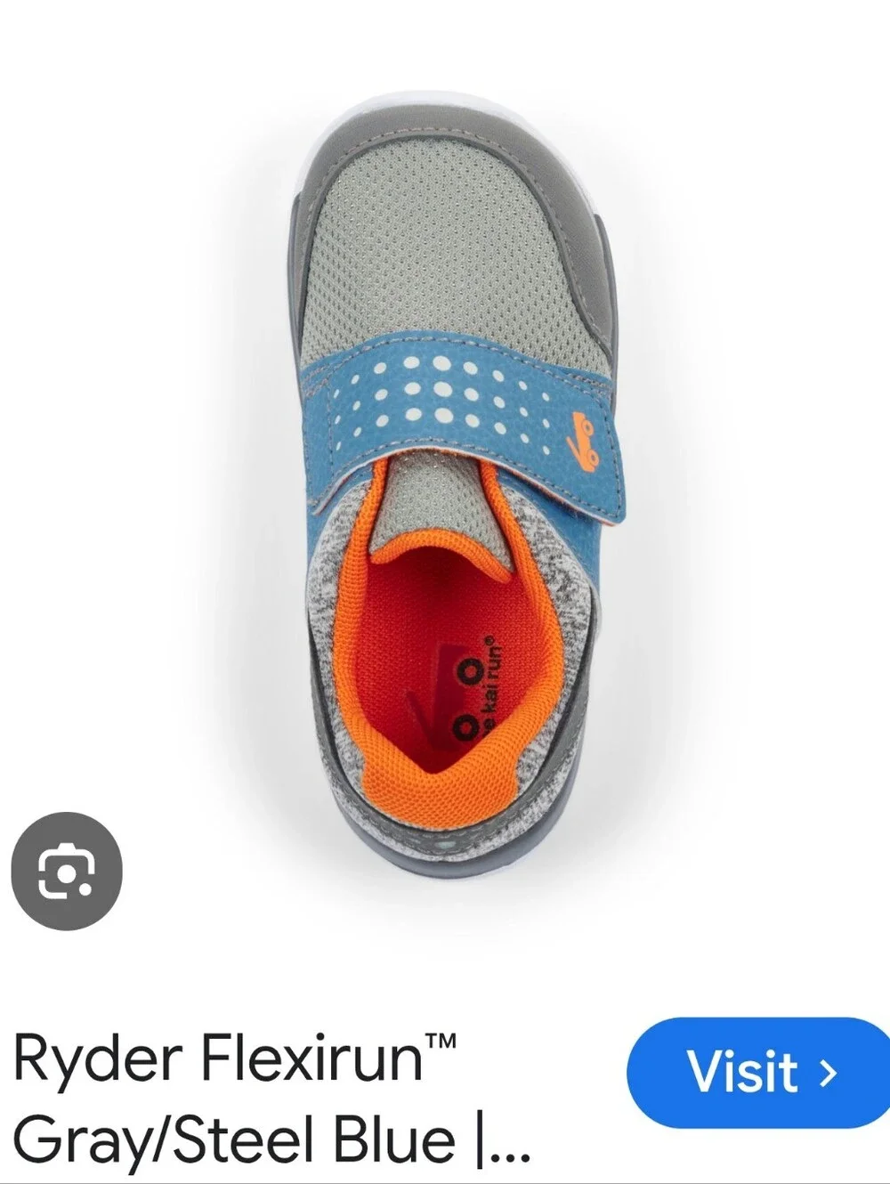 See Kai Run Kids Slip-On Athletic Shoes in Gray, Blue & Orange
